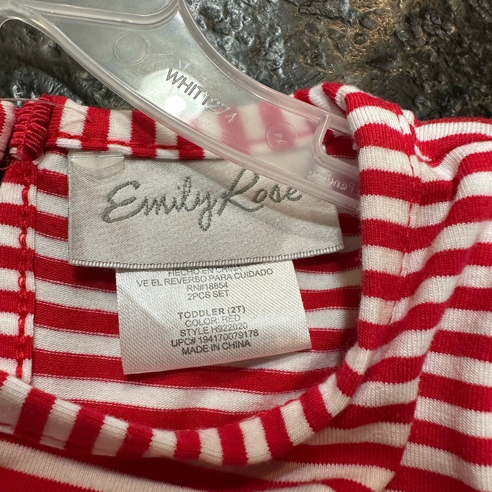 Emily Rose Red and Gold Reindeer 2 Piece Outfit - Picture 6 of 7